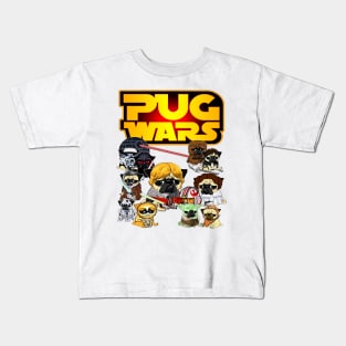 Pug Wars Kids T-Shirt